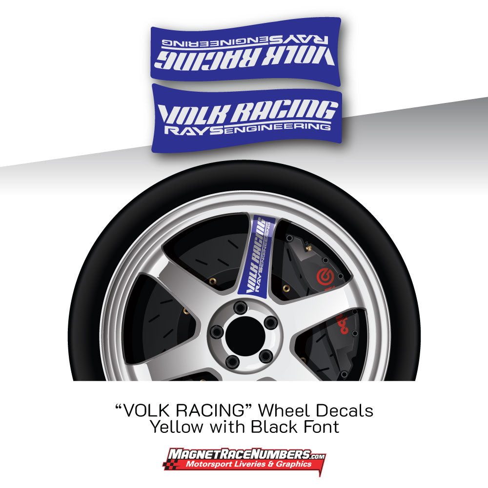 Volk Racing Rays TE37 Wheel Decals - 18"